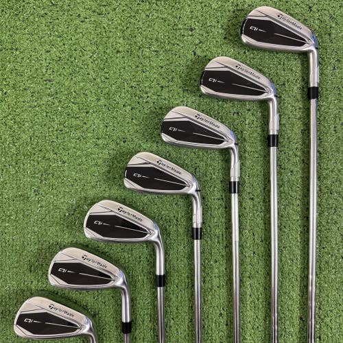 Taylormade Qi Iron Set 5-PW AW KBS Max MT 85g Stiff Flex Steel Right Handed