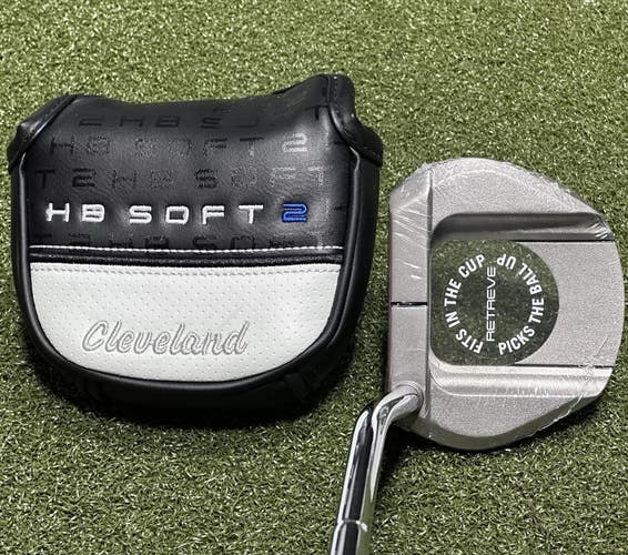 Cleveland HB Soft 2 Retreve Putter Right Hand Steel 34" w/ Headcover NEW