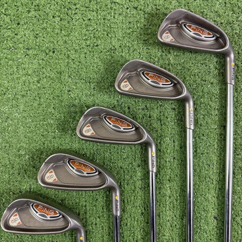 Ping G10 Iron Set 5-9 Yellow Dot AWT Regular Flex Steel Right Handed