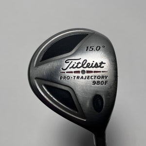 Titleist 980 F 3 Fairway Wood 15* 4375 Stiff Graphite Mens RH