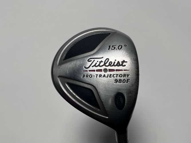 Titleist 980 F 3 Fairway Wood 15* 4375 Stiff Graphite Mens RH