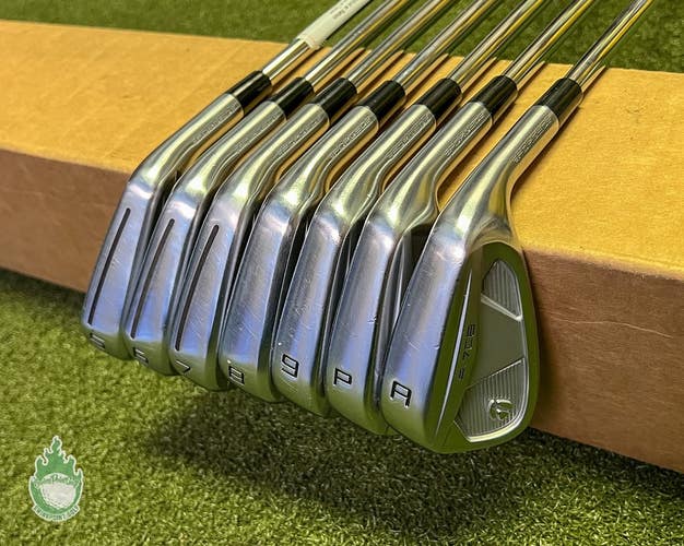 Used RH 2025 TaylorMade P-770/P-7CB Forged Irons 5-PW/AW Stiff Steel Golf Set