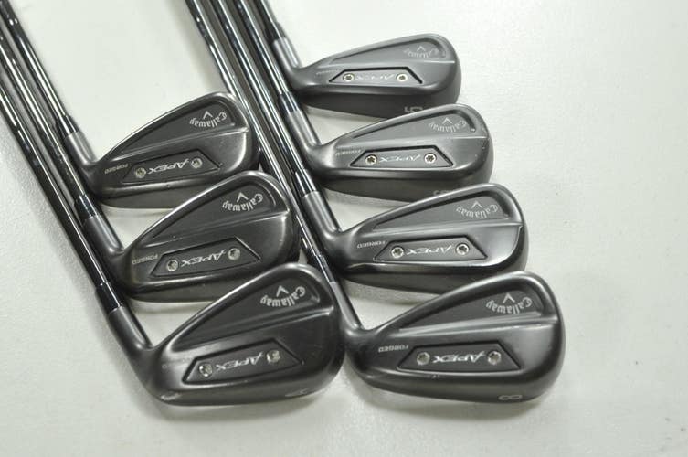 Callaway Apex Ai300 Black Shadow 5-PW,AW Iron Set Stiff KBS $Taper Steel #210929