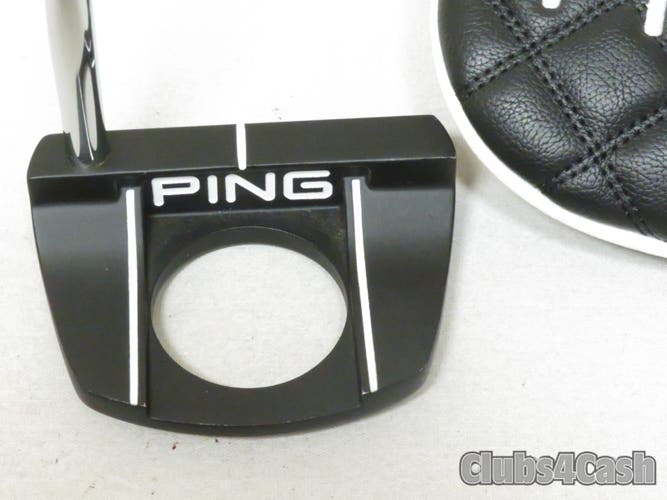 PING Tyne G Putter 2023 Black Dot Double Bend 35" +Cover