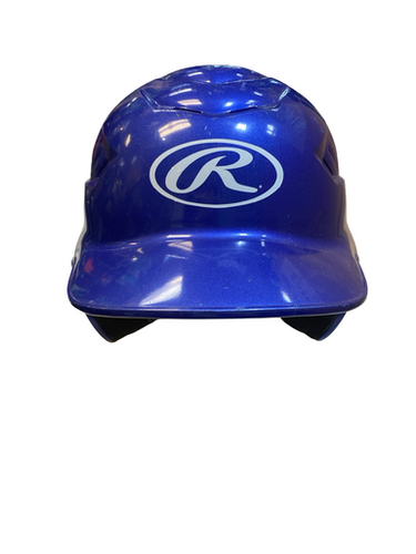 Used Rawlings BLUE Batting Helmet No Mask Royal Blue MD 11706-S000374835