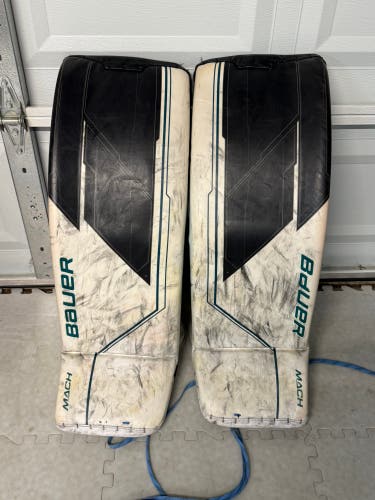 Large Bauer Supreme Mach Goalie Leg Pads (Used)