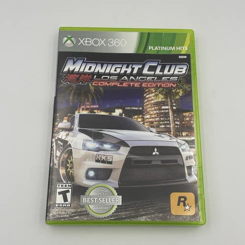 Midnight Club: Los Angeles Complete Edition Platinum Hits (Xbox 360, 2009)