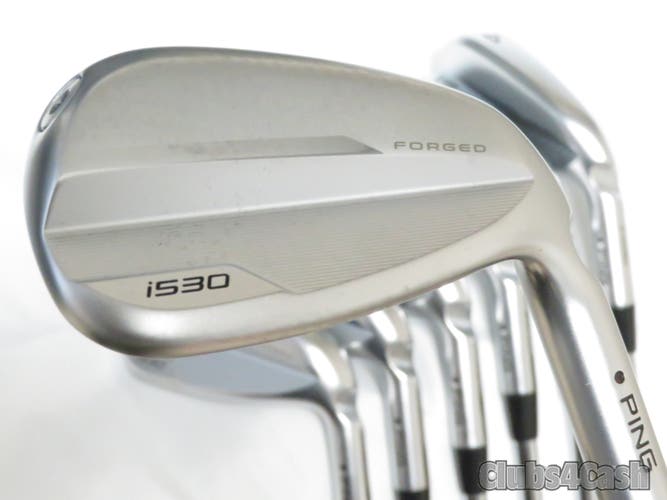 PING i530 Irons Black Dot Dynamic Gold MID 100 S300 Stiff Flex 4-P .. Shop Wear