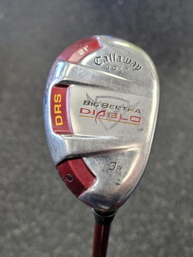 Used Callaway BIG BERTHA DIABLO Mens Hybrid Club RH 3 Hybrid 11849-S000038840
