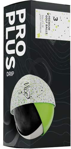 Vice Golf Pro Plus Golf Balls (Drip Lime, 3pk) 1 Sleeve 2025 NEW