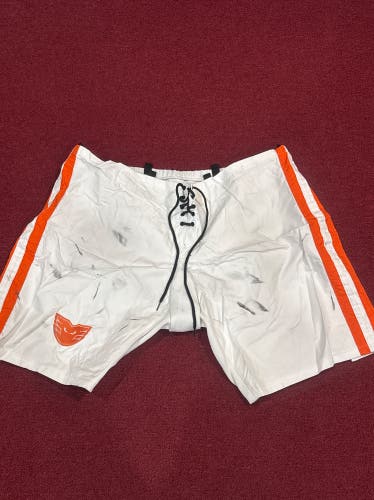 Lehigh Valley Phantoms White XL CCM PP10G Pant Shell Pro Stock Item#LHGC