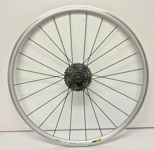 Freedom RCX 2.0 8-Speed 24-Spoke Silver Aluminum 700C Road Bike Rear Wheel