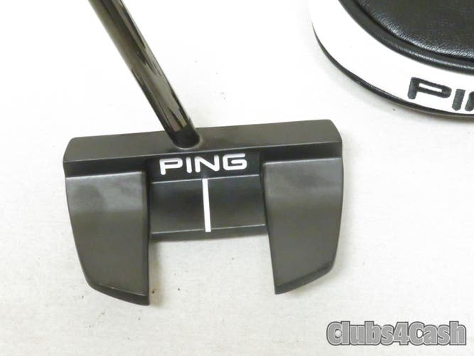 PING 2021 TYNE C Putter Black Dot Black Chrome 35" +Cover ... MINT