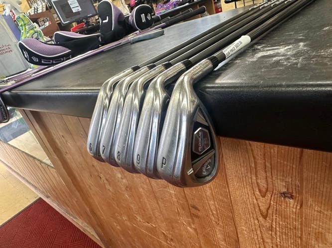 Callaway Rogue X Iron Set Graphite Shaft (Used) in fantastic shape