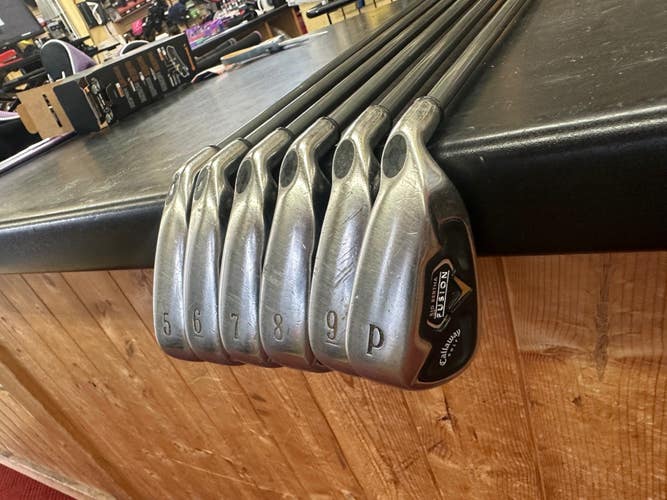 Callaway Big Bertha Fusion Right Handed Iron Set Graphite Shaft (Used)