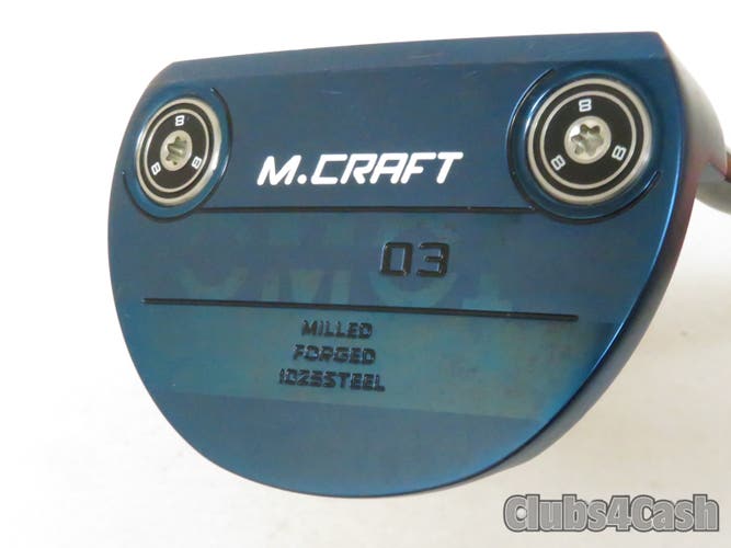 Mizuno M-Craft OMOI 03 Putter Blue ION KBS Black 35" NO Cover .. Near MINT