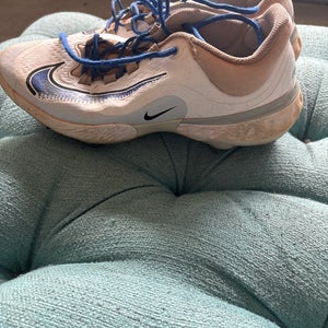 Blue Men's Size M 11.0 (W 12.0) Adult Nike Low Top Metal (Used)