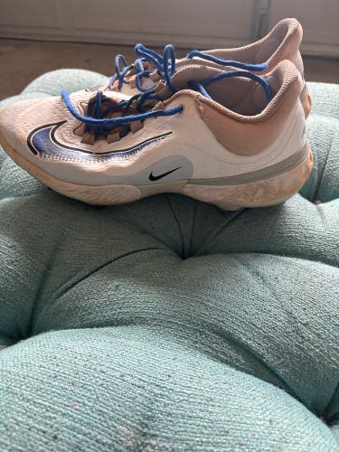 Blue Men's Size M 11.0 (W 12.0) Adult Nike Low Top Metal (Used)