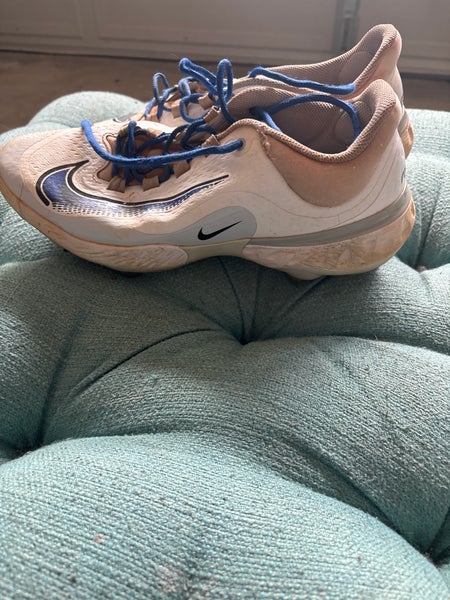 Blue Men's Size M 11.0 (W 12.0) Adult Nike Low Top Metal (Used)