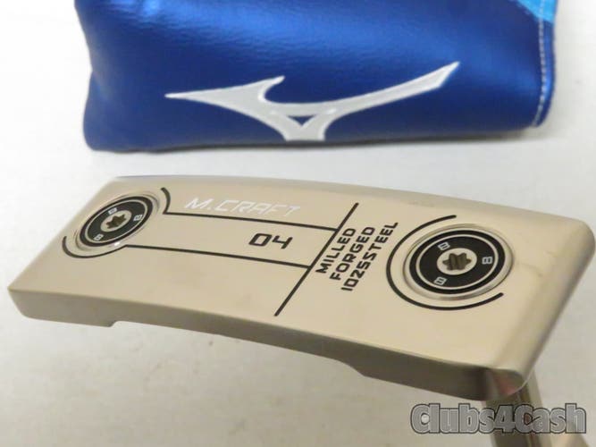 Mizuno M-Craft OMOI O4 Putter Double Nickel Chrome KBS Black 34"+Cover Near MINT