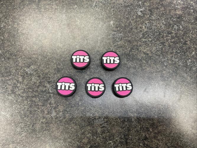 Tits Or Ass Tennis Racquet Dampeners 5 Pack (Double Sided)