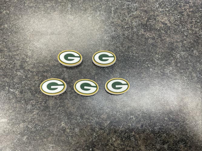 Green Bay Packers Tennis Racquet Dampeners 5 Pack