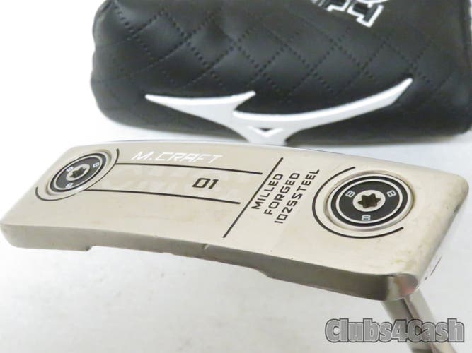 Mizuno M-Craft OMOI 01 Putter Double Nickel Chrome KBS Tour 34" +Cover