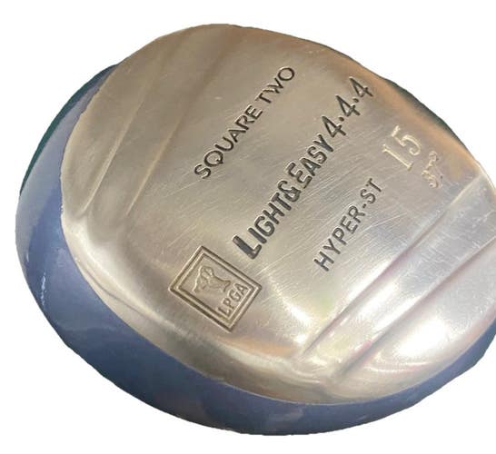 Square Two Light And Easy 15 Wood 37* Ladies Graphite 38" RH New Grip Nice Club