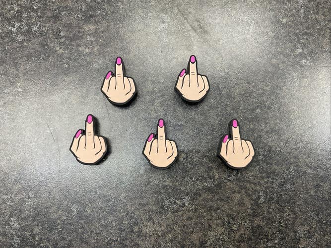 Middle Finger Tennis Racquet Dampeners 5 Pack