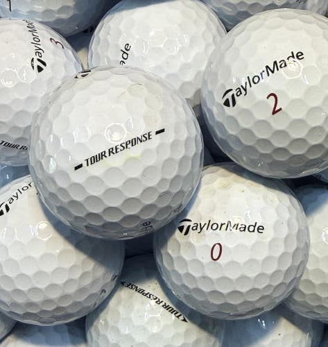 4 Dozen Near Mint AAAA White TaylorMade Tour Response Used/ Recycled Golf Balls