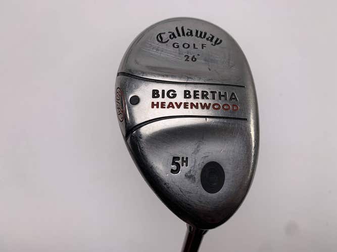 Callaway Big Bertha Heavenwood 5 Hybrid 26* RCH 75w Firm Graphite Mens RH