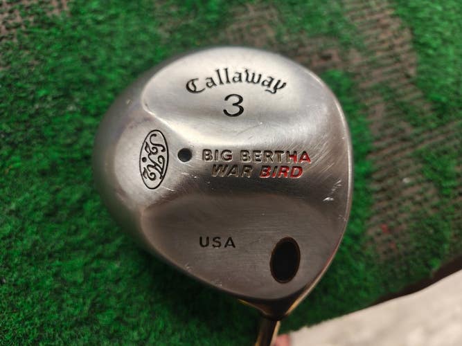 Callaway Big Bertha Warbird Fairway 3 Wood Memphis 10 Steel Shaft Uniflex