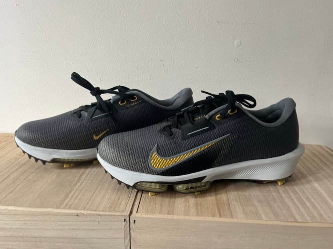 Nike Air Zoom Infinity Tour 2 Golf - Black/Infinite Gold - Men's 10.5 - NEW