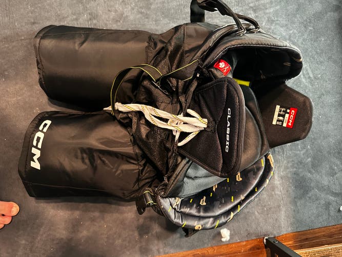 Senior XL CCM Tacks Classic Hockey Pants (New) with suspenders