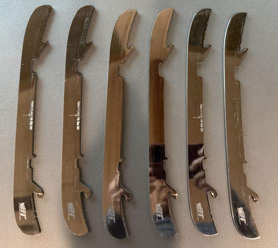 Three pairs Bladetech blades runners for Bauer Tuuk Lightspeed.  Zuperior and Quad-0 Profiles