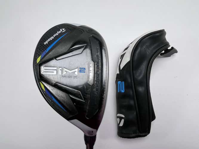 TaylorMade SIM2 MAX Rescue 3 Hybrid 19* Fujikura Ventus Blue 7S Stiff Mens RH HC