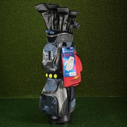 Square Two Complete Women's 21pc. Hybrid Golf Set Cart Bag Ladies RH,  NEVER USE