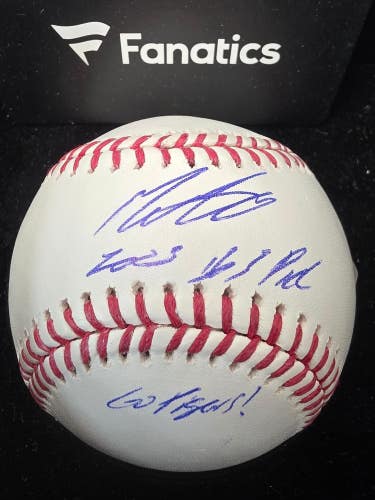 Tigers MAX CLARK Signed Auto "Go Tigers, 2023 #3 Pick" LE 10/10 MLB Baseball