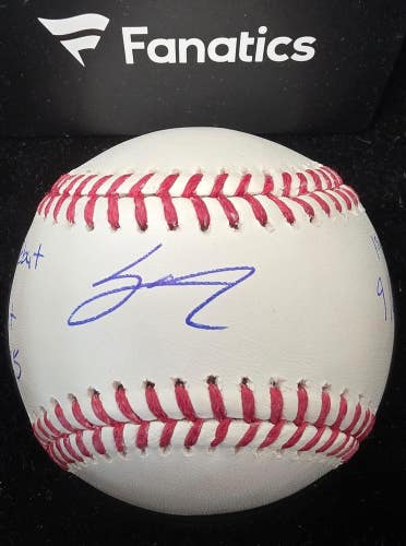 Reds SAL STEWART Signed Auto "MLB Debut, 1st Hit, 1st HR" LE 10/10 MLB Baseball