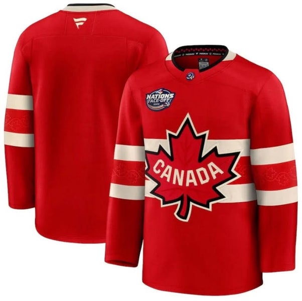 Canada Fanatics 2025 4 Nations Face-Off Premium Jersey - Red Size 52 NWT