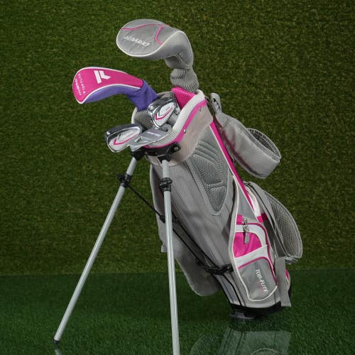 Top Flite 8pc. Junior Youth Golf Set RH For Kids Girls 51"54 Tall, Stand Bag