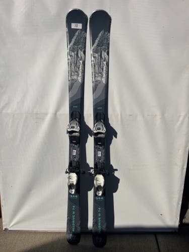 Women's Nordica Alldrive 74 144 cm All Mountain Skis With Bindings Max Din 10 (Used)