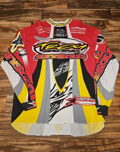 Vintage Rare Honda Of Troy Sinisalo  Motocross Sports Racing Jersey Size XL