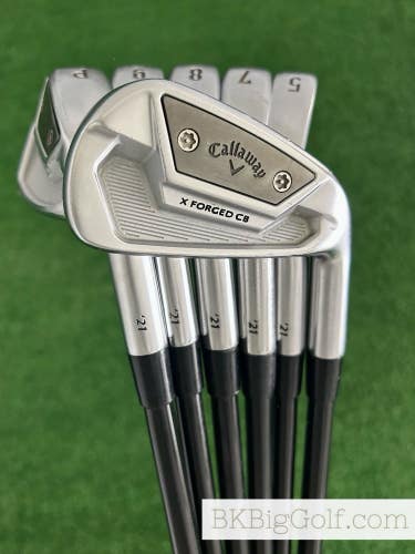 Callaway X Forged CB 21 Iron Set 5-P / MMT 95 Stiff Graphite +1/2