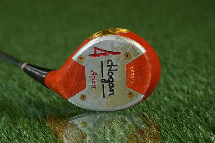 Vintage Ben Hogan Apex Persimmon 4 Wood Fairway #4 Stiff Flex Steel Shaft RH