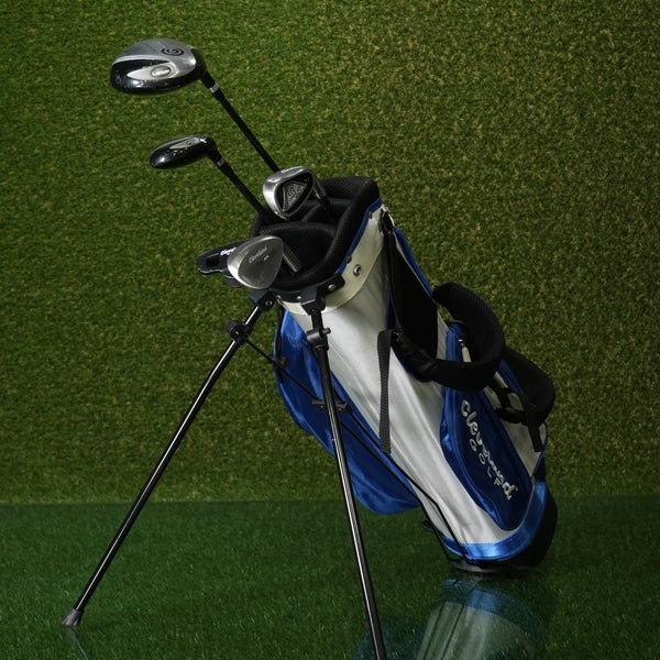 Cleveland Launcher 6pc. Med. Junior Golf Set RH For Kids 54”–58” Tall, Stand Bag