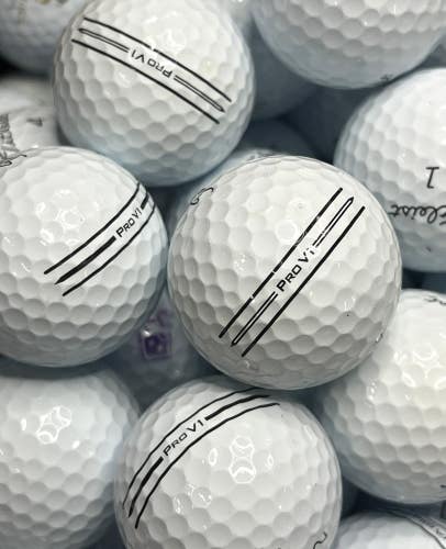 12 Near Mint AAAA Titleist Pro V1 Used Golf Balls with Enhanced Alignment Lines