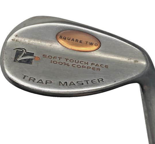 Square Two Trap Master Copper Face Sand Wedge 55 RH Stiff Steel 35" Factory Grip