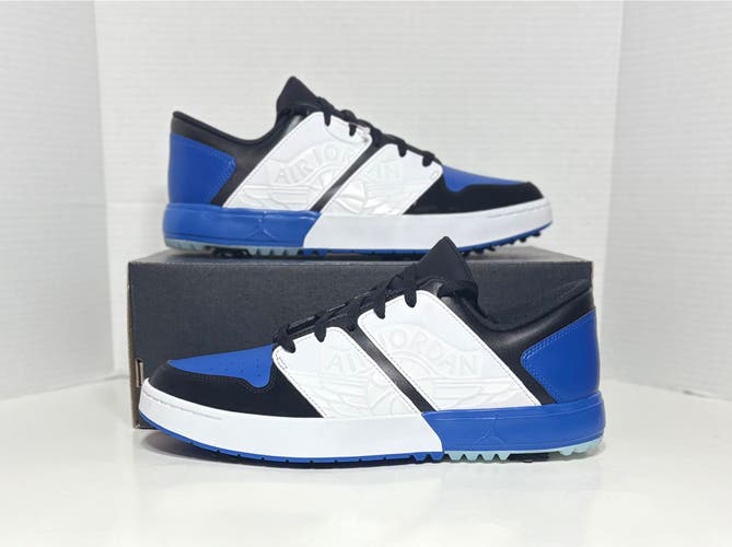 Men's Size M 12.0 Nike Air Jordan Nu Retro 1 Low Golf 'Sport Royal' Golf Spikes Shoes FZ4153-004