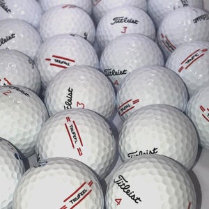 5 Dozen Near Mint AAAA White Titleist TruFeel Used Golf Balls